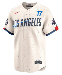 Men's Los Angeles Dodgers Shohei Ohtani Nike Cream 2024 World Series Champions City Connect Limited Player Jersey