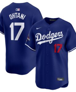 Men's Los Angeles Dodgers Shohei Ohtani Nike Royal 2024 World Series Champions Alternate Limited Player Jersey