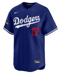 Men's Los Angeles Dodgers Shohei Ohtani Nike Royal 2024 World Series Champions Alternate Limited Player Jersey