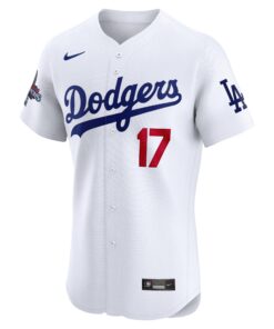 Men's Los Angeles Dodgers Shohei Ohtani Nike White 2024 World Series Champions Home Elite Player Jersey