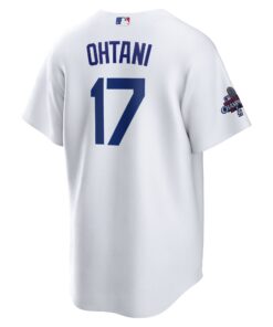 Men's Los Angeles Dodgers Shohei Ohtani Nike White 2024 World Series Champions Home Replica Player Jersey