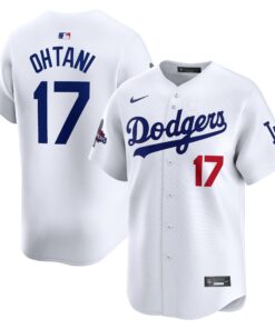 Men's Los Angeles Dodgers Shohei Ohtani Nike White Home 2024 World Series Champions Limited Jersey