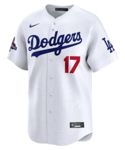 Men's Los Angeles Dodgers Shohei Ohtani Nike White Home 2024 World Series Champions Limited Jersey