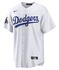 Men's Los Angeles Dodgers Tommy Edman Nike White 2024 World Series Champions Home Replica Player Jersey