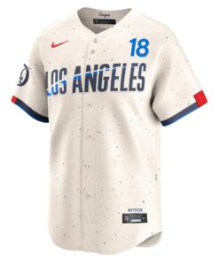 Men's Los Angeles Dodgers Yoshinobu Yamamoto Nike Cream 2024 City Connect Limited Player Jersey