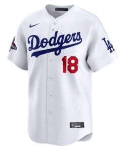 Men's Los Angeles Dodgers Yoshinobu Yamamoto Nike White 2024 World Series Champions Japanese Characters Limited Player Jersey