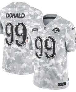 Men's Los Angeles Rams Aaron Donald Nike Arctic Camo 2024 Salute to Service Retired Player Limited Jersey
