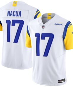 Men's Los Angeles Rams Puka Nacua Nike White Vapor F.U.S.E. Limited Jersey
