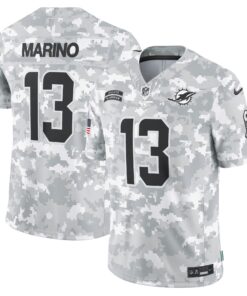 Men's Miami Dolphins Dan Marino Nike Arctic Camo 2024 Salute to Service Retired Player Limited Jersey