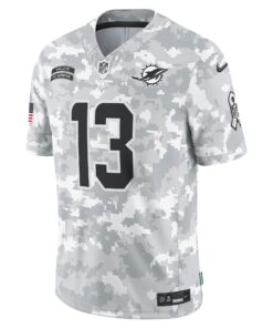 Men's Miami Dolphins Dan Marino Nike Arctic Camo 2024 Salute to Service Retired Player Limited Jersey
