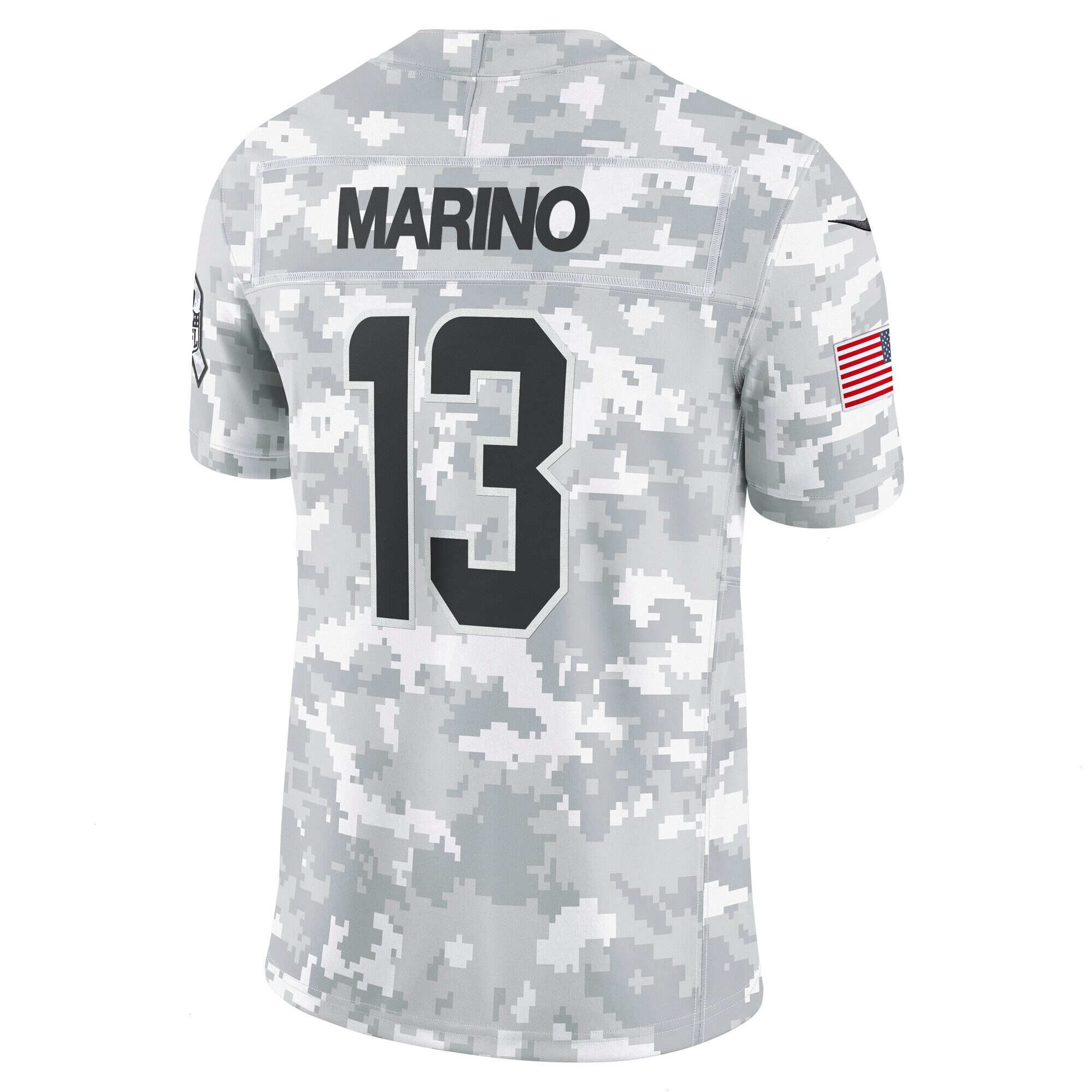 Men's Miami Dolphins Dan Marino Nike Arctic Camo 2024 Salute to Service Retired Player Limited Jersey