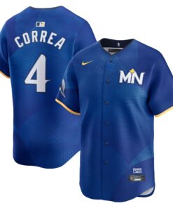 Men's Minnesota Twins Carlos Correa Nike Royal 2024 City Connect Limited Jersey