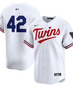 Men's Minnesota Twins Nike White 2024 Jackie Robinson Day Home Limited Jersey