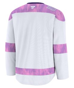 Men's Montreal Canadiens Fanatics White 2024 Hockey Fights Cancer Practice Jersey