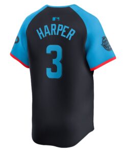 Men's National League Bryce Harper Nike Navy 2024 MLB All-Star Game Limited Player Jersey