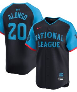 Men's National League Pete Alonso Nike Navy 2024 MLB All-Star Game Limited Player Jersey