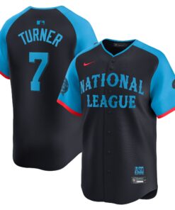 Men's National League Trea Turner Nike Navy 2024 MLB All-Star Game Limited Player Jersey