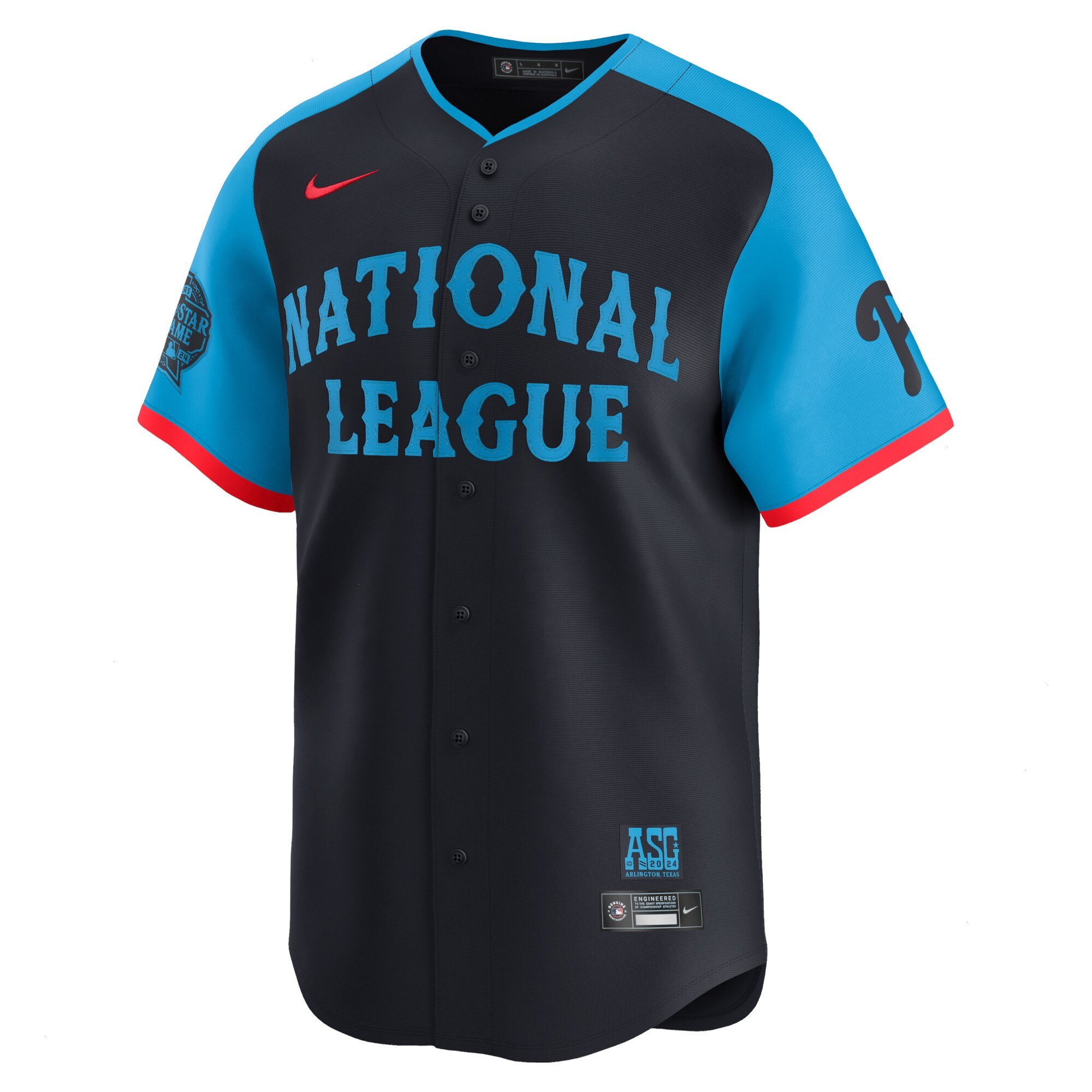 Men's National League Trea Turner Nike Navy 2024 MLB All-Star Game Limited Player Jersey