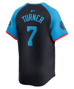 Men's National League Trea Turner Nike Navy 2024 MLB All-Star Game Limited Player Jersey