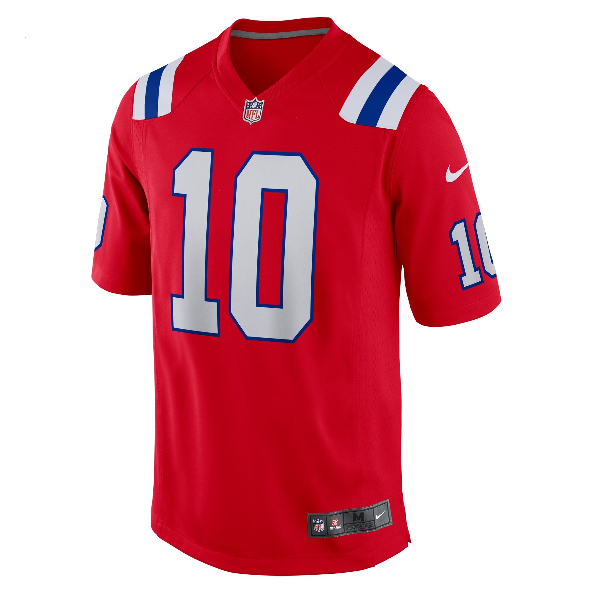 Men's New England Patriots Drake Maye Nike Red Player Game Jersey