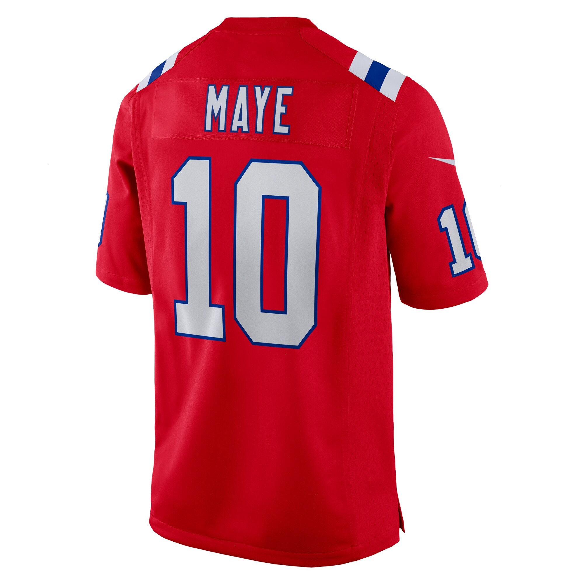 Men's New England Patriots Drake Maye Nike Red Player Game Jersey