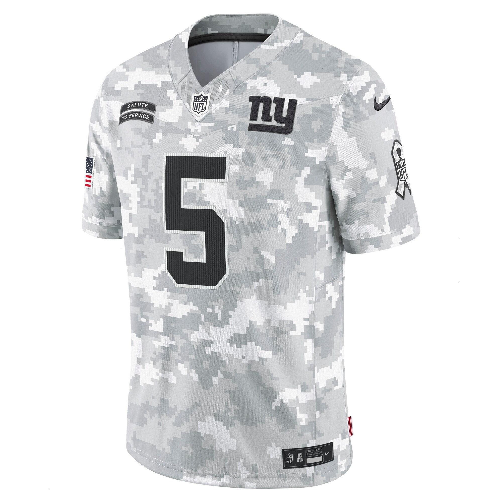 Men's New York Giants Kayvon Thibodeaux Nike Arctic Camo 2024 Salute to Service Limited Jersey