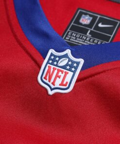 Men's New York Giants Malik Nabers Nike Century Red Alternate Game Jersey