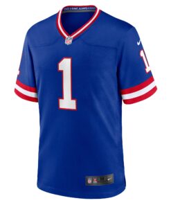 Men's New York Giants Malik Nabers Nike Royal 2nd Alternate Game Jersey
