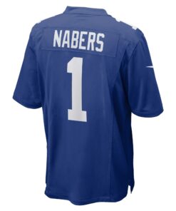 Men's New York Giants Malik Nabers Nike Royal Player Game Jersey