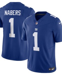 Men's New York Giants Malik Nabers Nike Royal Vapor F.U.S.E. Limited Jersey