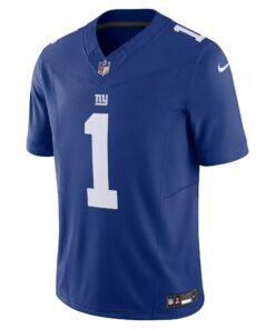 Men's New York Giants Malik Nabers Nike Royal Vapor F.U.S.E. Limited Jersey