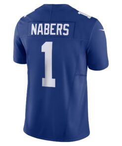 Men's New York Giants Malik Nabers Nike Royal Vapor F.U.S.E. Limited Jersey