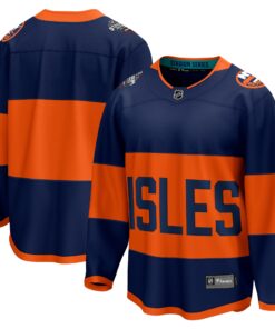 Men's New York Islanders Fanatics Navy 2024 NHL Stadium Series Breakaway Jersey
