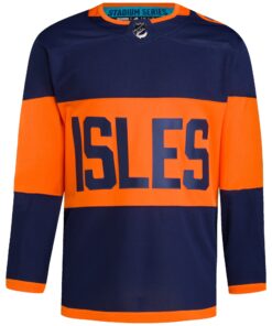 Men's New York Islanders adidas Navy 2024 NHL Stadium Series Primegreen Authentic Jersey