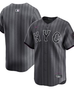 Men's New York Mets Nike Graphite 2024 City Connect Limited Jersey