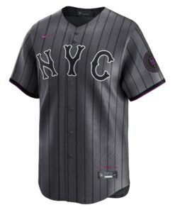 Men's New York Mets Nike Graphite 2024 City Connect Limited Jersey