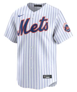 Men's New York Mets Nike White 2024 Jackie Robinson Day Home Limited Jersey