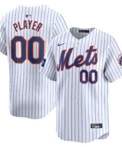 Men's New York Mets Nike White 2024 MLB World Tour London Series Home Pick-A-Player Limited Jersey