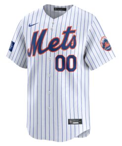 Men's New York Mets Nike White 2024 MLB World Tour London Series Home Pick-A-Player Limited Jersey