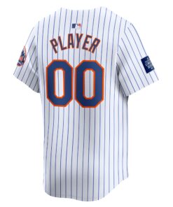Men's New York Mets Nike White 2024 MLB World Tour London Series Home Pick-A-Player Limited Jersey