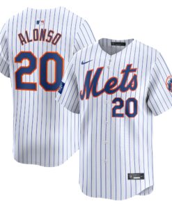 Men's New York Mets Pete Alonso Nike White 2024 MLB World Tour London Series Home Limited Player Jersey
