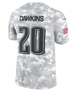 Men's Philadelphia Eagles Brian Dawkins Nike Arctic Camo 2024 Salute to Service Retired Player Limited Jersey