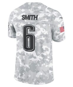 Men's Philadelphia Eagles DeVonta Smith Nike Arctic Camo 2024 Salute to Service Limited Jersey
