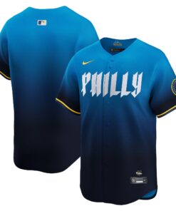 Men's Philadelphia Phillies Nike Blue 2024 City Connect Limited Jersey