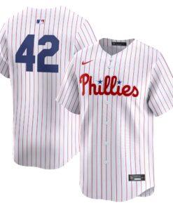 Men's Philadelphia Phillies Nike White 2024 Jackie Robinson Day Home Limited Jersey