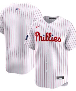 Men's Philadelphia Phillies Nike White 2024 MLB World Tour London Series Home Limited Jersey