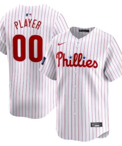 Men's Philadelphia Phillies Nike White 2024 MLB World Tour London Series Home Pick-A-Player Limited Jersey