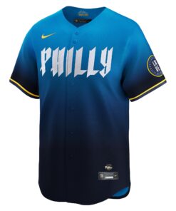 Men's Philadelphia Phillies Zack Wheeler Nike Blue 2024 City Connect Limited Player Jersey