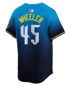 Men's Philadelphia Phillies Zack Wheeler Nike Blue 2024 City Connect Limited Player Jersey