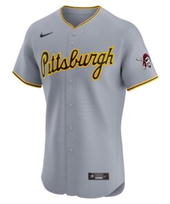 Men's Pittsburgh Pirates Nike Gray Road 2024 Jackie Robinson Day Elite Jersey